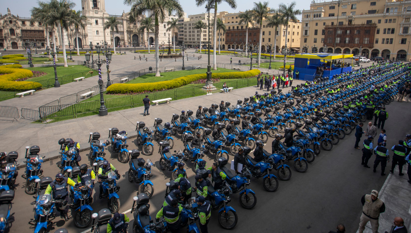 MML: alcalde Rafael López Aliaga entregó 252 motos nuevas para patrullaje de serenos. – Señal Alternativa